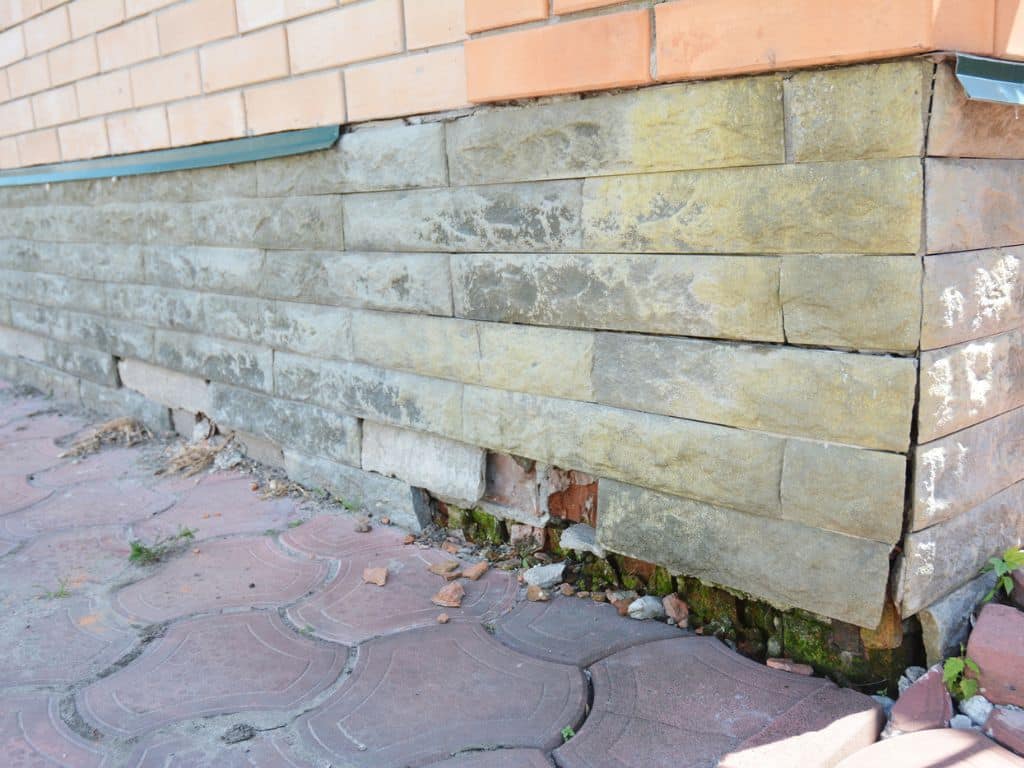 Damaged House Foundation